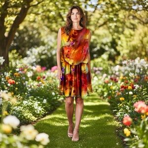 Ripe Multicolor Floral Midi Dress